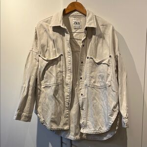 Zara Off-White denim topper